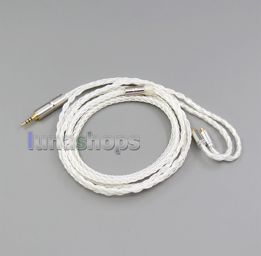 3.5mm 2.5mm 4.4mm Balanced 16 Cores Pure Silver Plated Earphone Cable For Shure SE215 SE315 SE425 SE535 SE846
