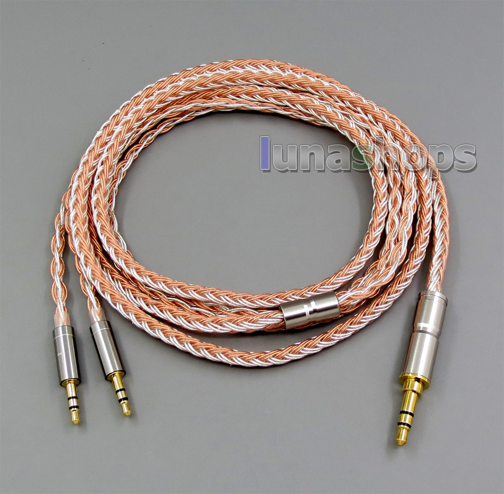 16 Cores Silver OCC Replacement Cable for Hifiman HE400S HE-400I HE560 HE-350 HE1000 V2 Headphone 3.5mm to 2.5mm