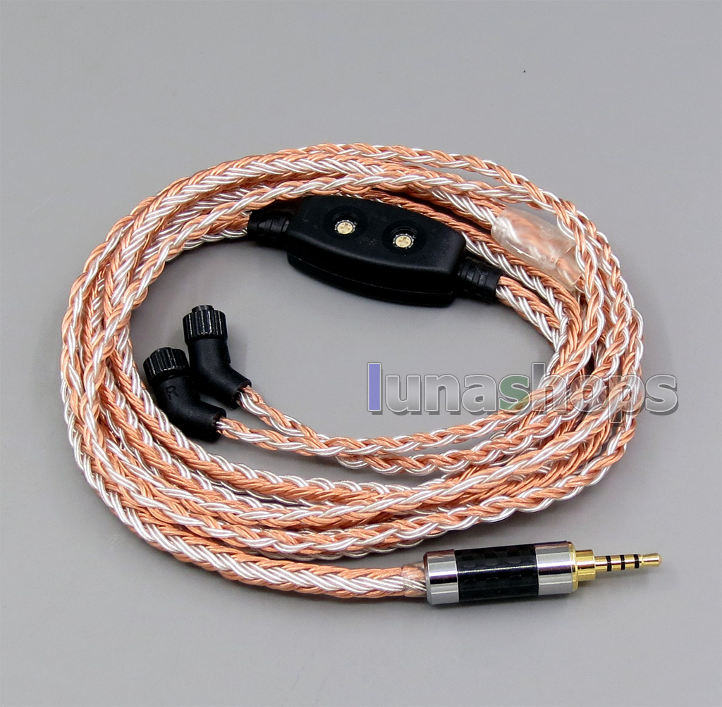 2.5mm 4pole TRRS Balanced 16 Core OCC Silver Mixed Headphone Cable For AKR03 Roxxane JH Audio JH24 Layla Angie AK380 AK240