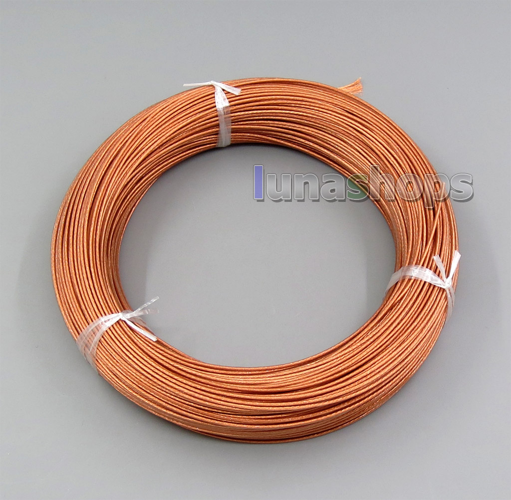 10m Hi-Res Pure 7N OCC 160+0.05mm Insulating Layer Earphone Headphone Bulk Wire Cable OD1.1-1.15mm