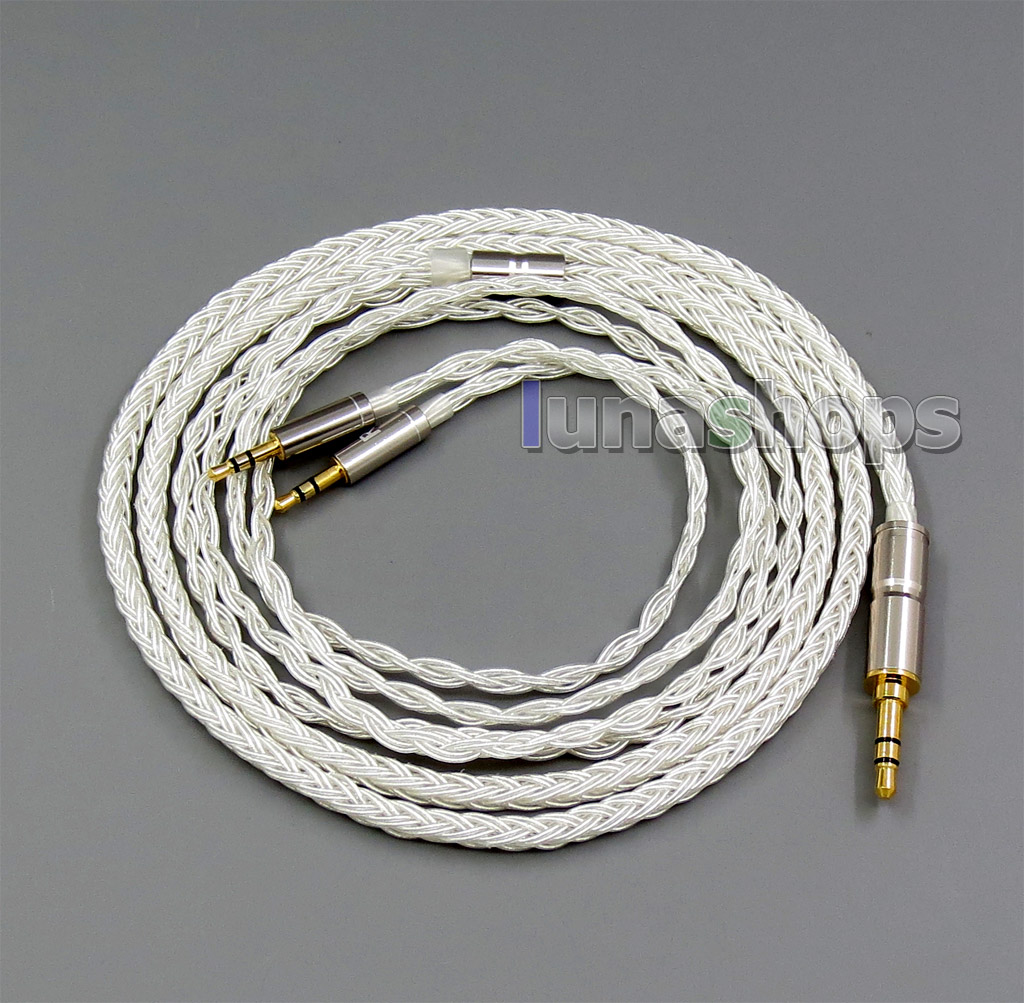 16 Cores Pure Silver Plated Cable for Hifiman HE400S HE-400I HE560 HE-350 HE1000 V2 Headphone XLR 2.5mm 4.4mm 3.5mm to 2.5mm