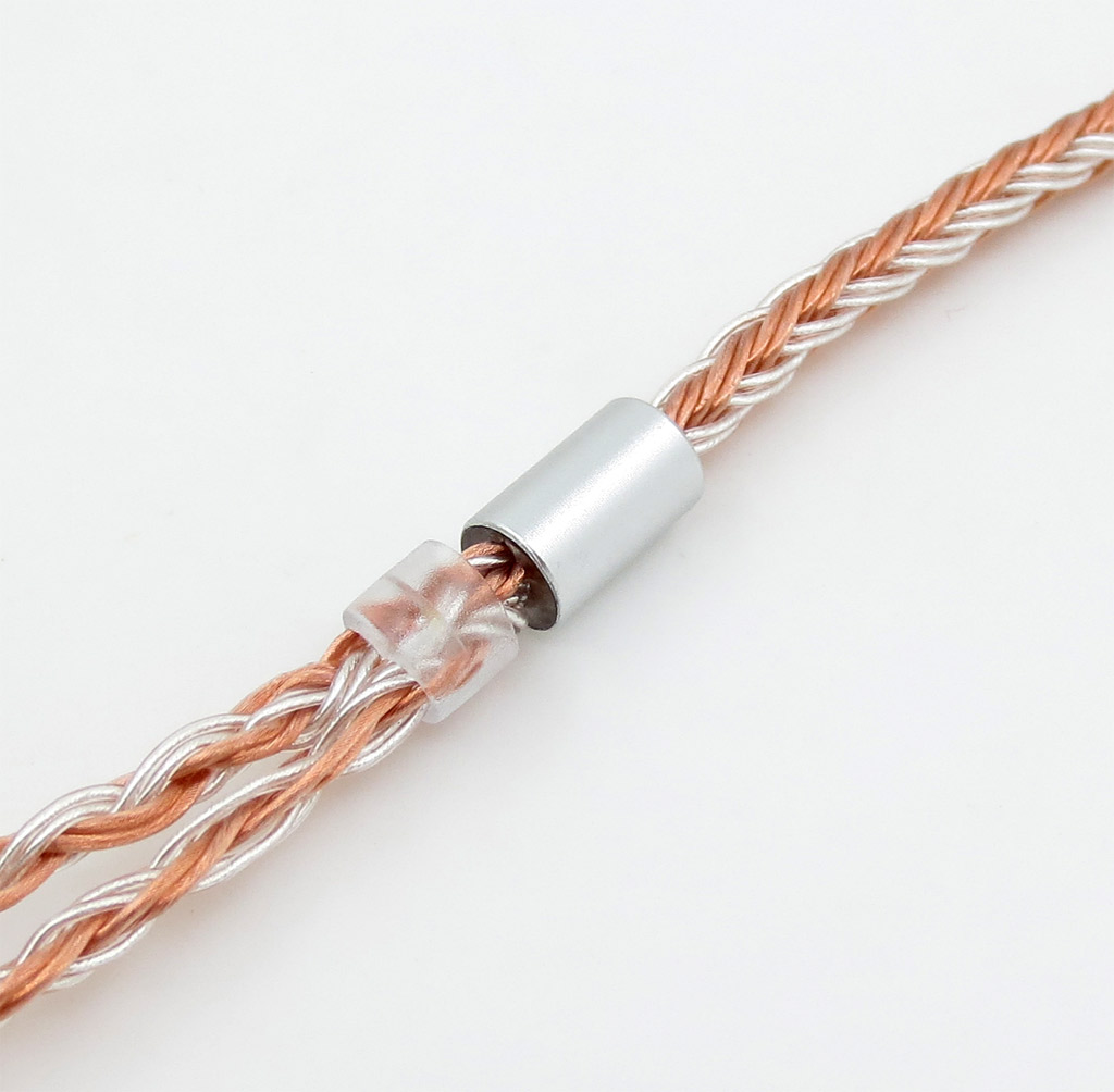 L Shape 3.5mm 16 Cores OCC Silver Plated Mixed Headphone Cable For Shure SE215 SE315 SE425 SE535 SE846