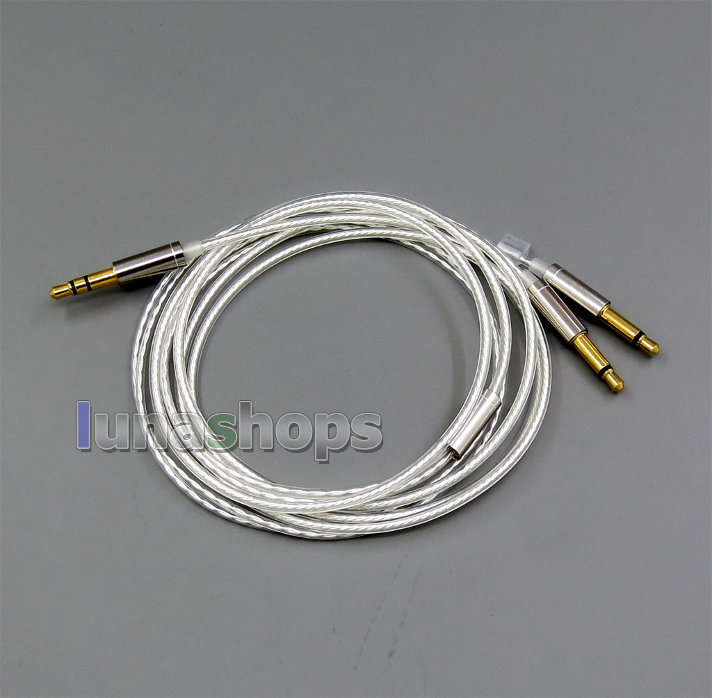 Pure Silver Plated Cable for Final Audio vi Iriver AK T1P Denon AH-D600 D7100 Velodyne vTrue