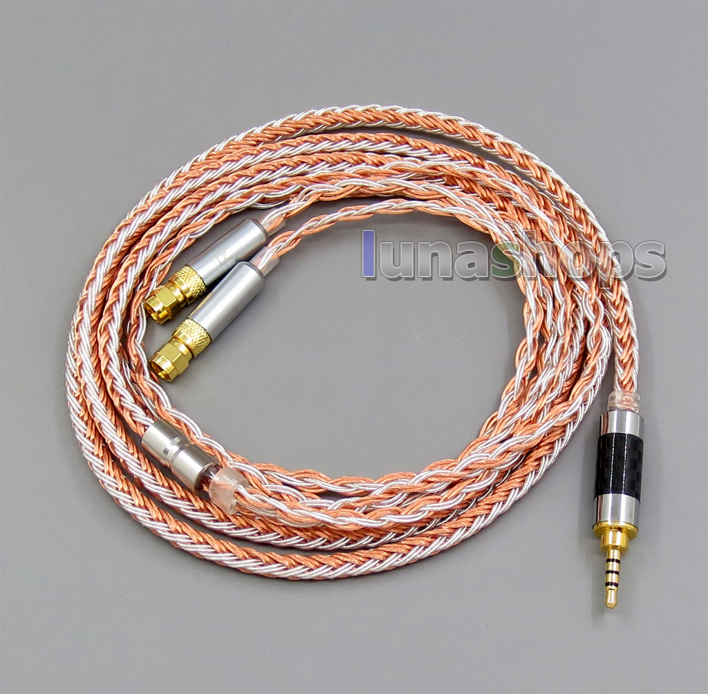 2.5mm 4pole TRRS Balanced 16 Core OCC Silver Mixed Headphone Cable For HiFiMan HE400 HE5 HE6 HE300 HE560 HE4 HE500 HE6