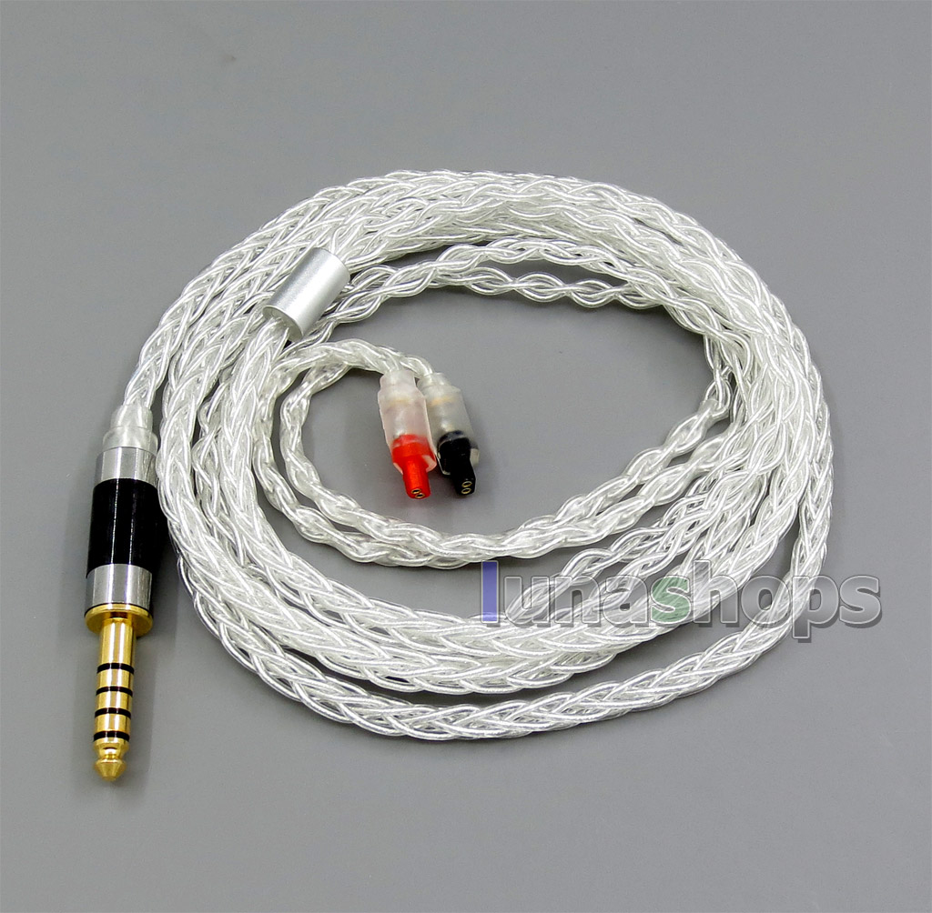 8 core Balanced Pure Silver Plated OCC Earphone Cable For Audio-Technica ATH-IM50 IM70 IM03 IM02 01