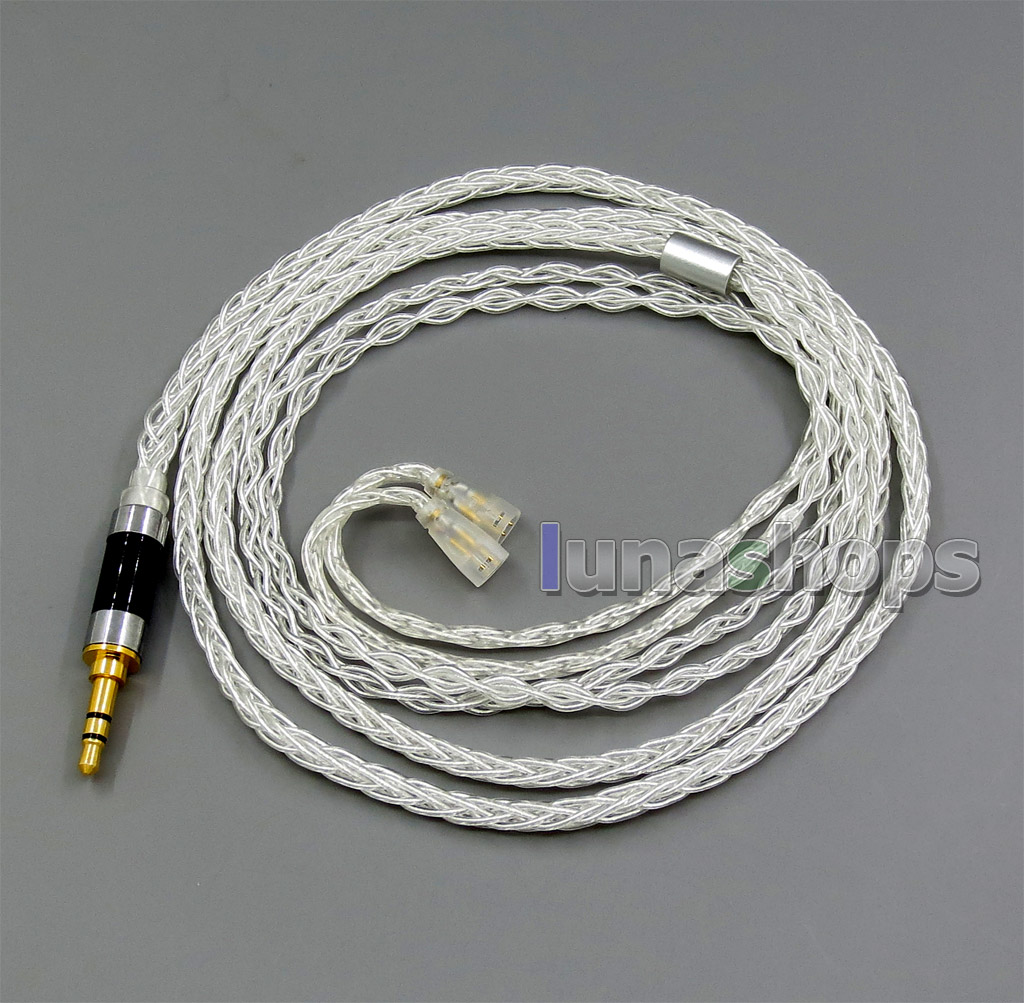 8 core Balanced Pure Silver Plated OCC Earphone Cable For Sennheiser IE8 IE80 IE800 ie8i