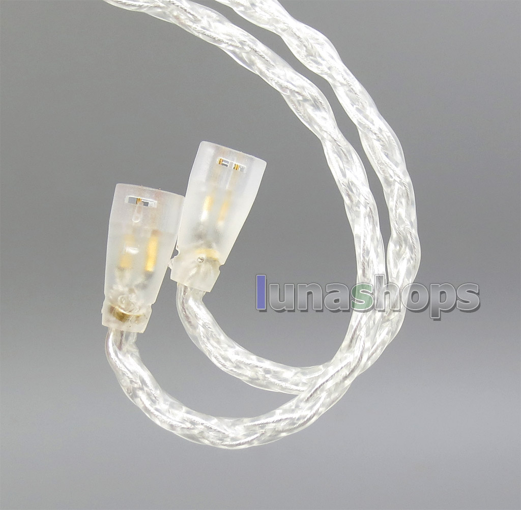 8 core Balanced Pure Silver Plated OCC Earphone Cable For Sennheiser IE8 IE80 IE800 ie8i