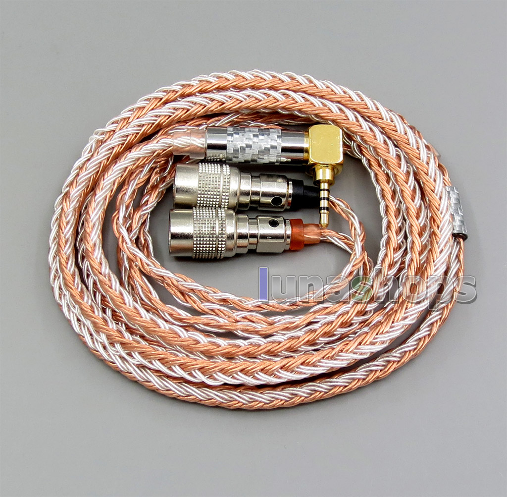 Silver Plated Headphone Cable For Dan Clark Mr Speakers Ether Alpha Dog Prime – Multiple Lengths & Connectors