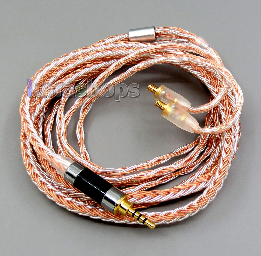 2.5mm 4pole TRRS Balanced 16 Core OCC Silver Mixed Headphone Cable For audio-technica ATH-CKS1100 E40 E50 ATH-E70 