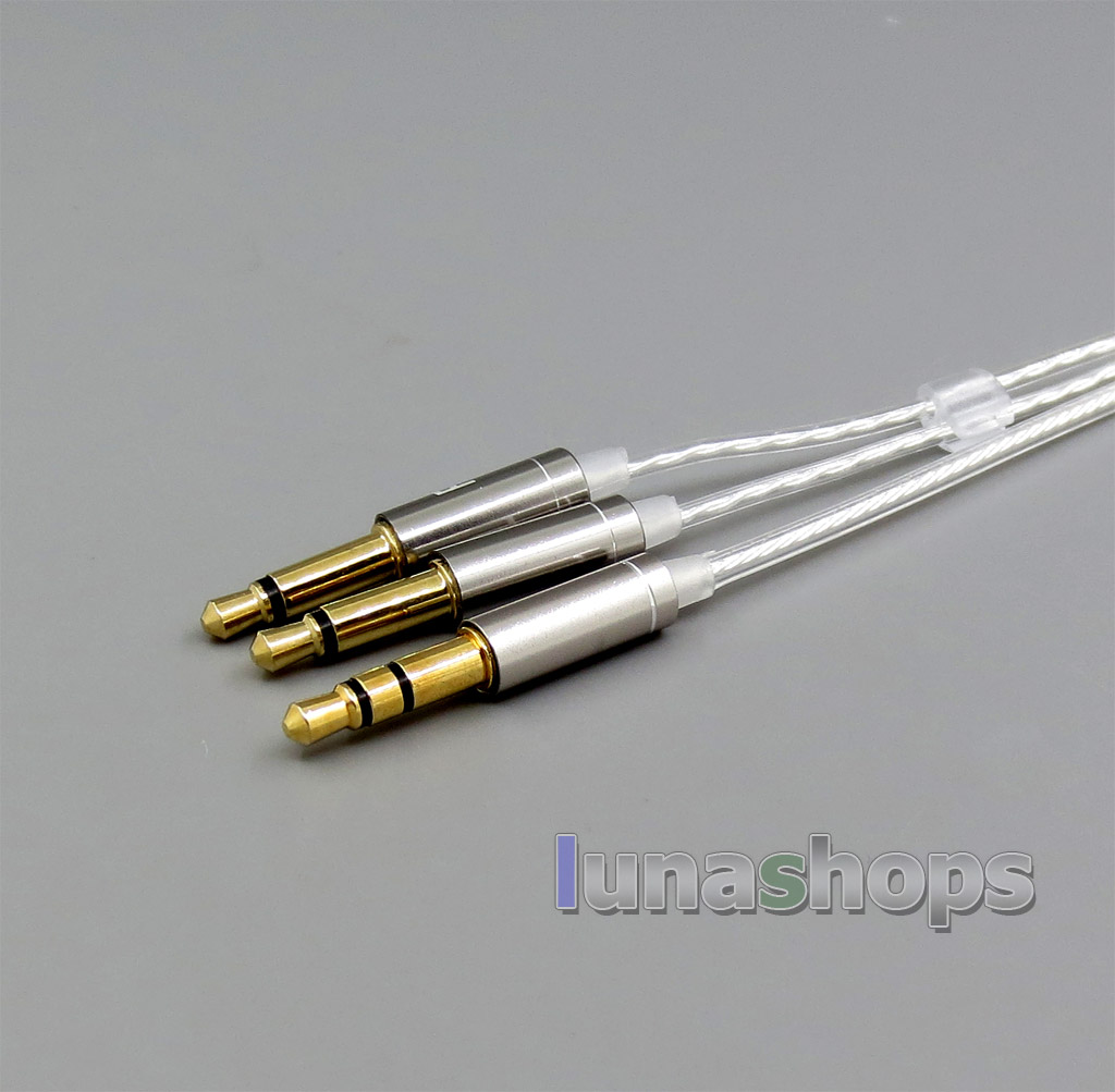 Silver Plated Cable for Final Audio vi Iriver AK T1P Denon AH-D600 D7100 Velodyne vTrue