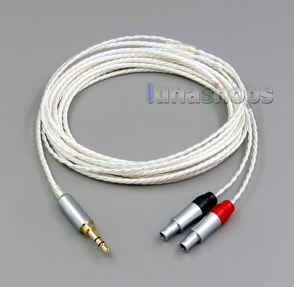 3m Pure Silver Plated 7N OCC 3.5mm Headphone (4*100cores)Earphone Cable For Sennheiser HD800 HD800s Enigma 