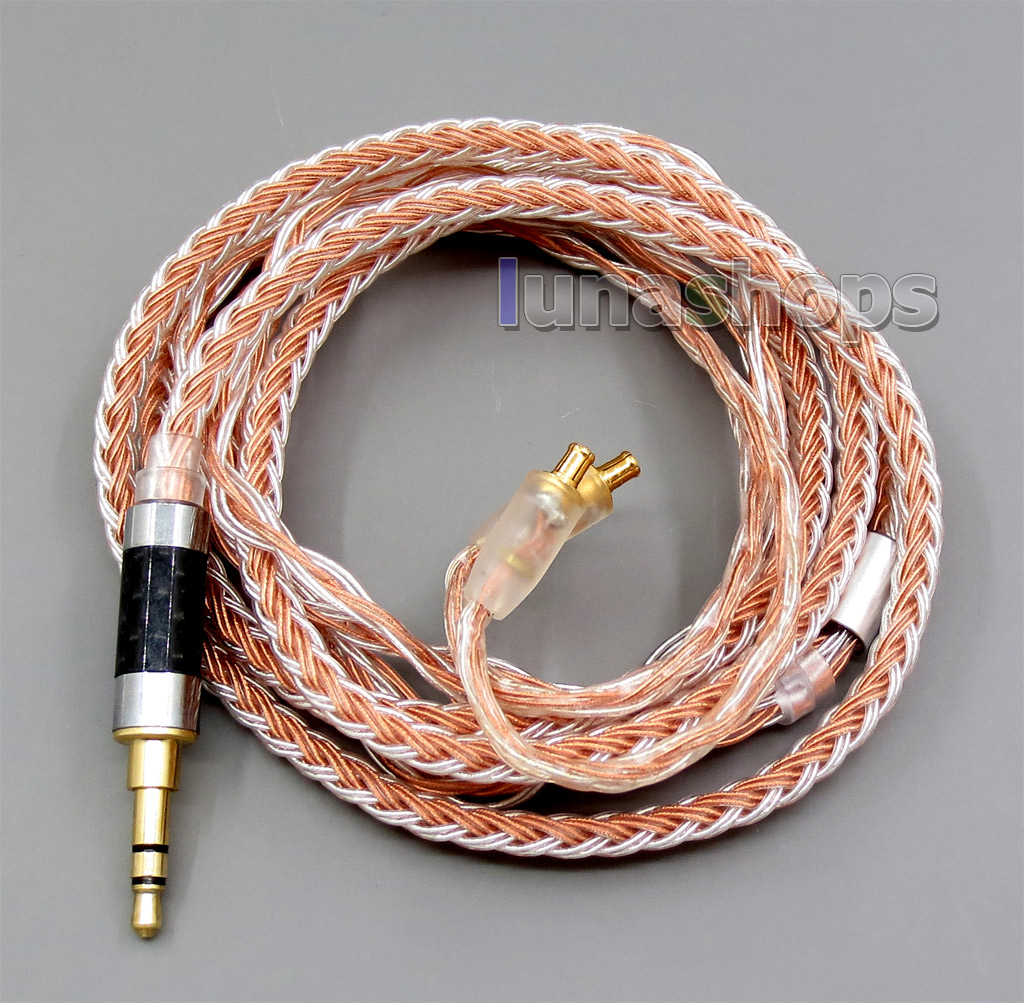 3.5mm 16 Cores OCC Silver Plated Mixed Headphone Cable For audio-technica ATH-CKS1100 ATH-E40 ATH-E50 ATH-E70