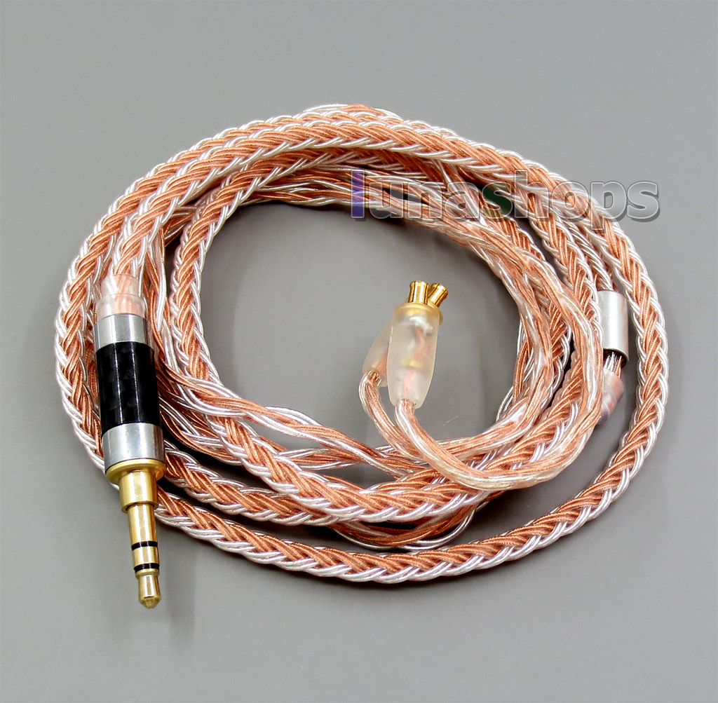 3.5mm 16 Cores OCC Silver Plated Mixed Headphone Cable For audio-technica ATH-CKS1100 ATH-E40 ATH-E50 ATH-E70