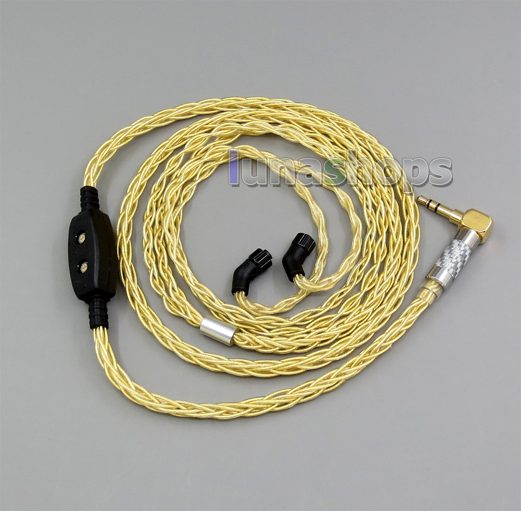3.5mm 2.5mm 4.4mm Pure Silver+Gold Plated Mixed Headphone Cable For AKR03 Roxxane JH24 Layla Angie AK70 AK380 KANN