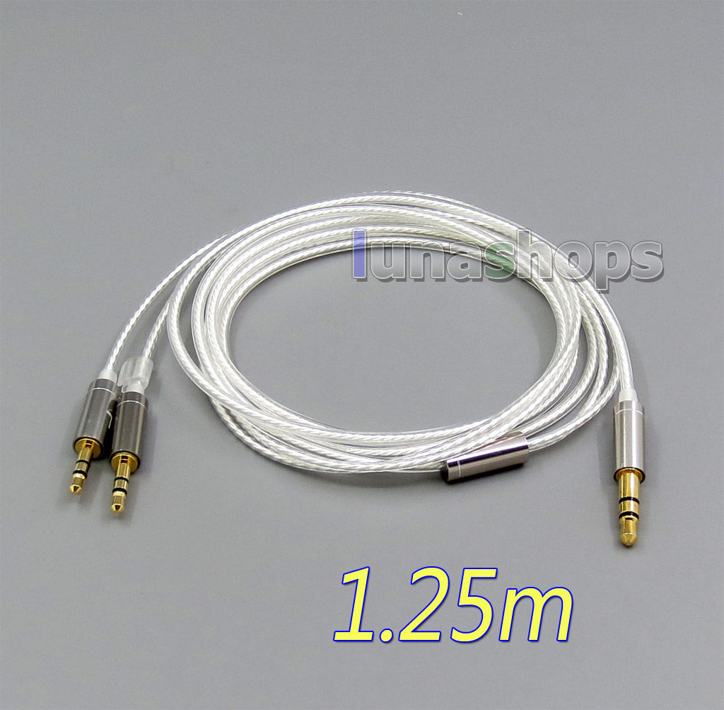 Silver Plated Cable for Hifiman HE400S HE-400I HE560 HE-350 HE1000 V2 Headphone 3.5mm to 2.5mm