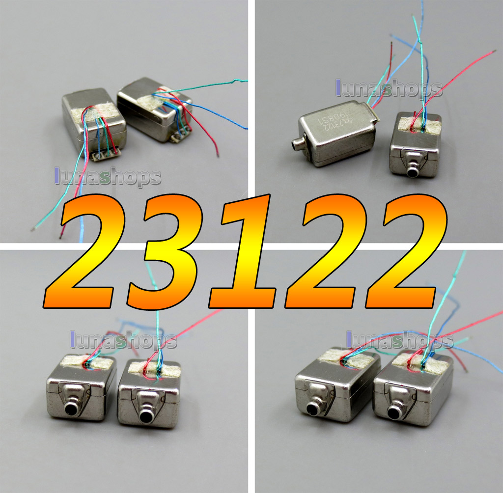 1pair CK-23122 Balanced Armature Driver Earphone Speaker For Knowles UE JH In-Ear Monitor IEMs Noise Cancelling