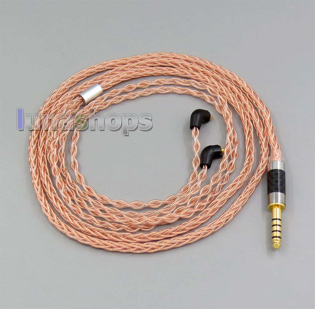 8 core 2.5mm 4.4mm Balanced MMCX Pure OCC Copper Earphone Cable For Etymotic ER4 XR SR ER4SR ER4XR