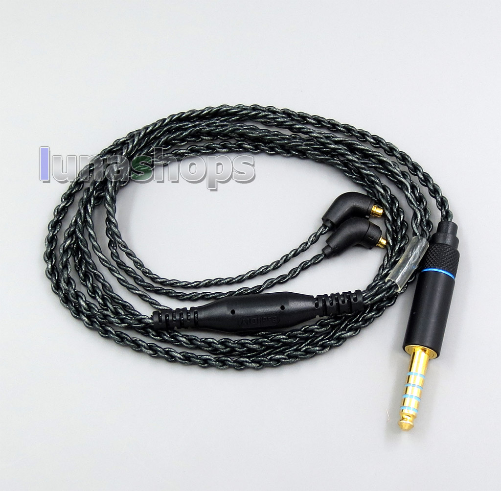 45ohm 3.5mm 2.5mm 4.4mm Balanced Silver Foiled Earphone Cable For Etymotic ER4 XR SR ER4SR ER4XR
