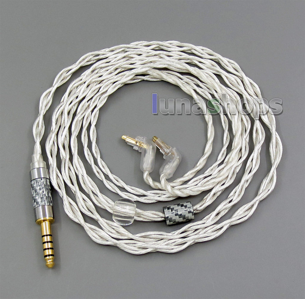 63*0.1mm Extremely Soft Hi-Res 7N Pure Silver plated Earphone for Sony MDR-EX1000 MDR-EX600 MDR-EX800 MDR-7550 