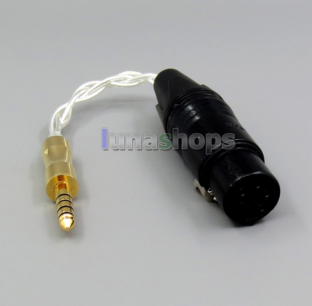 Pure Silver Shielding 4pin xlr Female to 4.4mm Male audio adapter Converter cable for Sony PHA-2a TA-ZH1ES NW-WM1Z NW-WM1A