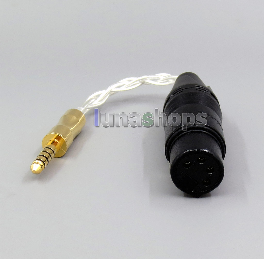 Pure Silver Shielding 4pin xlr Female to 4.4mm Male audio adapter Converter cable for Sony PHA-2a TA-ZH1ES NW-WM1Z NW-WM1A