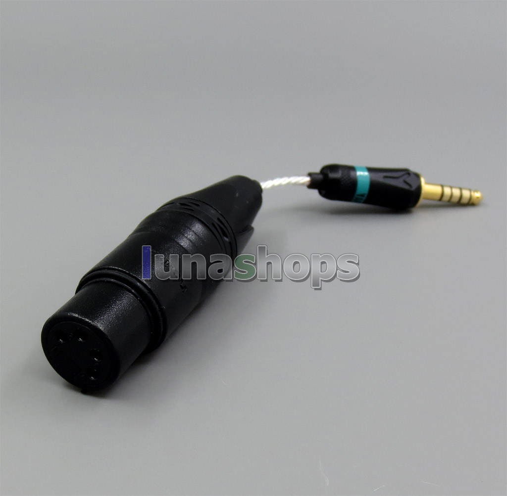 4.4mm Balanced To 4pin XLR Female Audio Silver Cable For Sony PHA-2A TA-ZH1ES NW-WM1Z NW-WM1A AMP Player