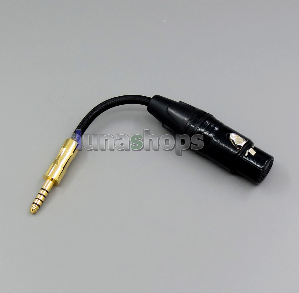 Balanced Weave Cloth xlr Female to 4.4mm Male audio adapter Converter cable for Sony PHA-2a TA-ZH1ES NW-WM1Z