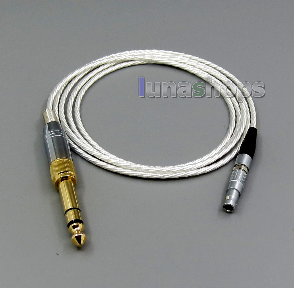 Pure Silver Plated + 7N OCC Earphone Cable For AKG K812 Reference Headphone 