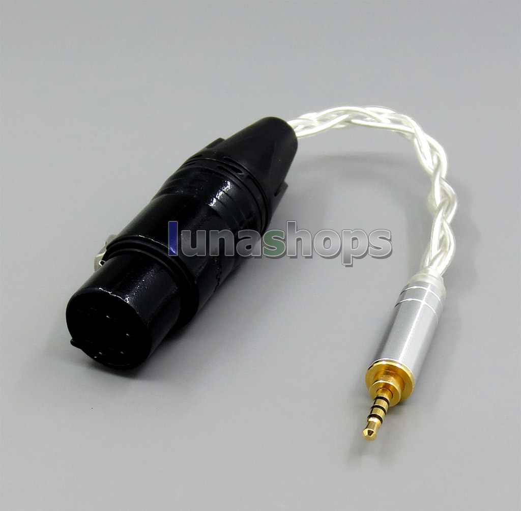 TRRS 2.5mm Balanced To 4pin XLR Female Pure Silver Cable For VentureCraft Soundroid Amplifier Vantam DSD