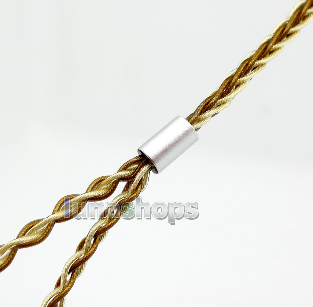 Balanced Pure Silver Gold Plated 8 Cores Cable For 0.78mm pin W4r UM3x 1964 UM Etc. Custom Earphone