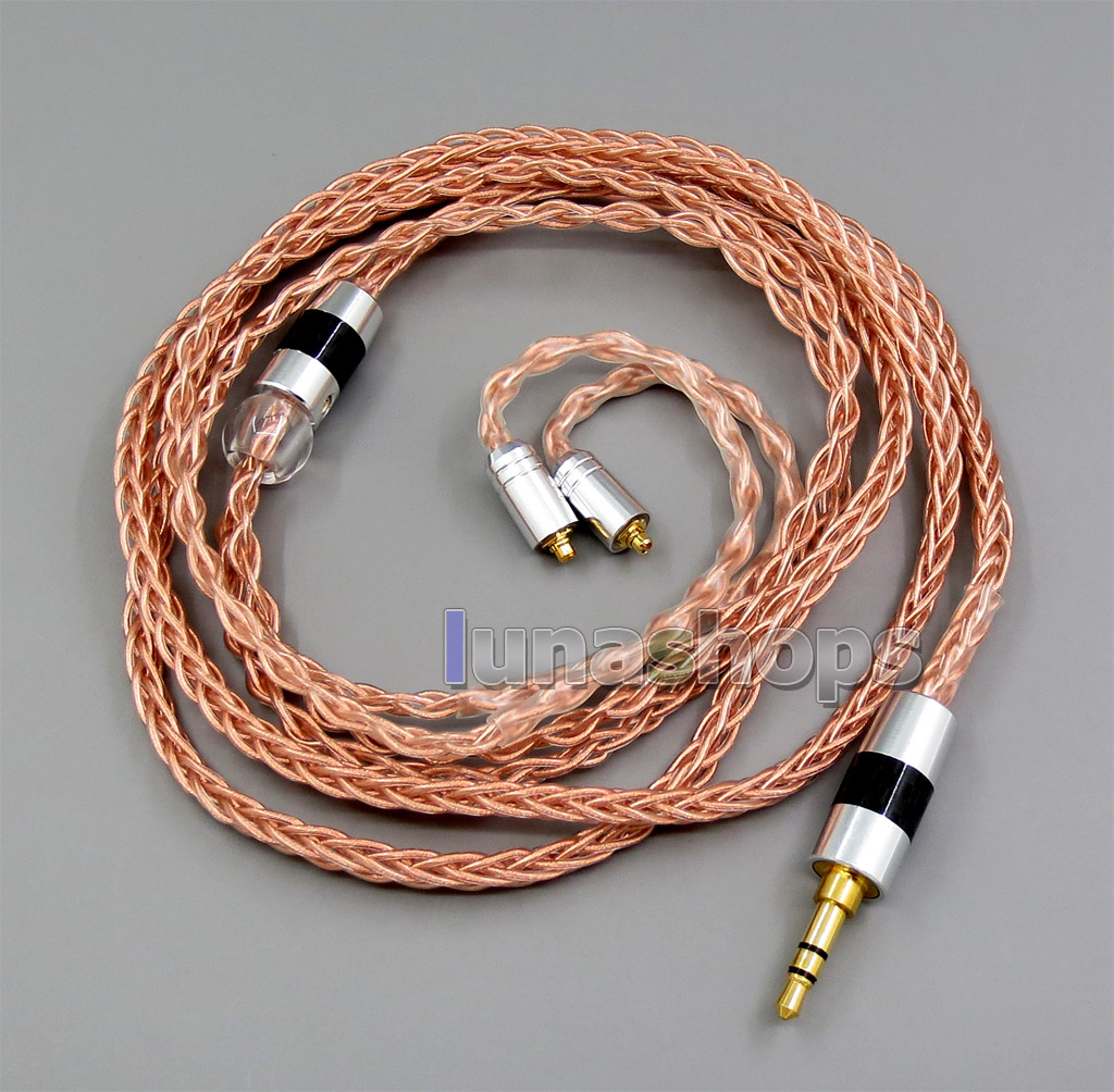 JML 1.0*19 8 Cores Pure OCC Silver Plated Mixed Headphone Cable For Shure se535 se846 se215 se315 MMCX