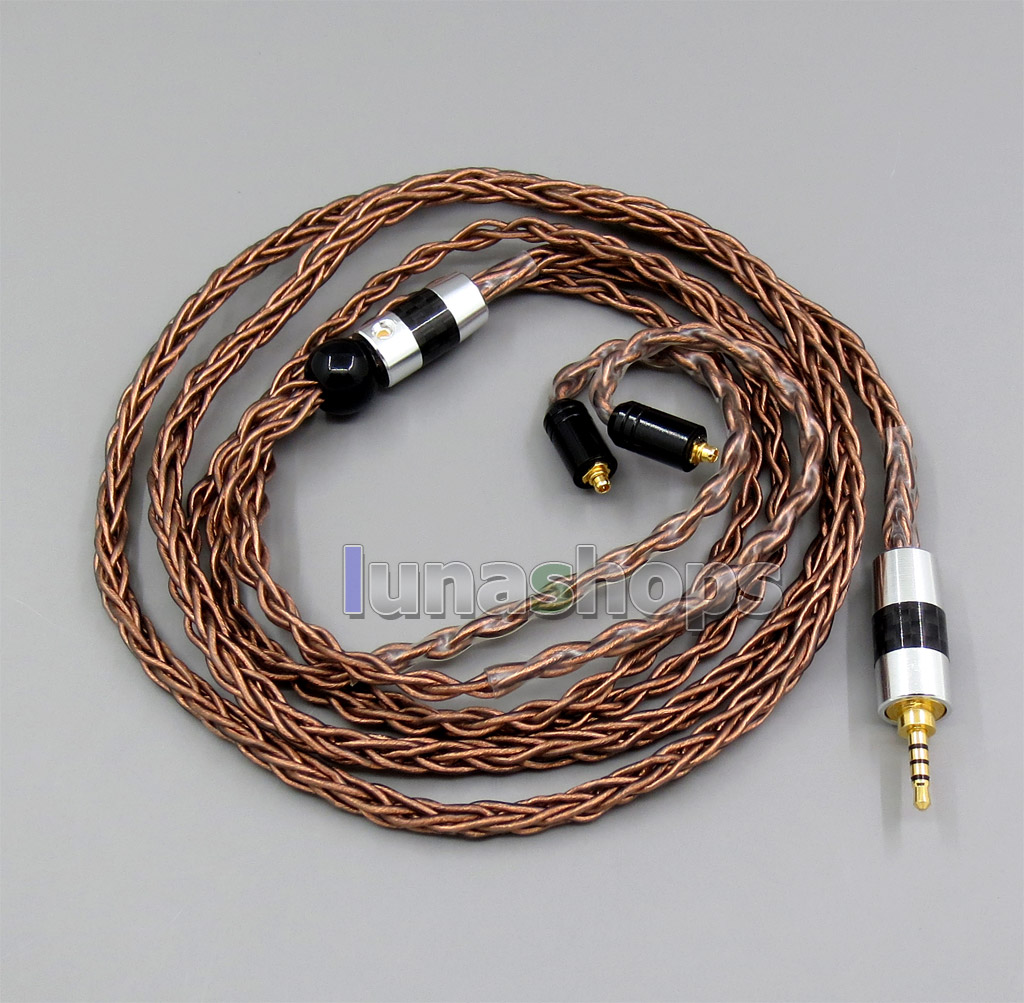 JML 1.0*19 8 Cores Pure OCC Silver Plated Mixed Headphone Cable For Shure se535 se846 se215 se315 MMCX