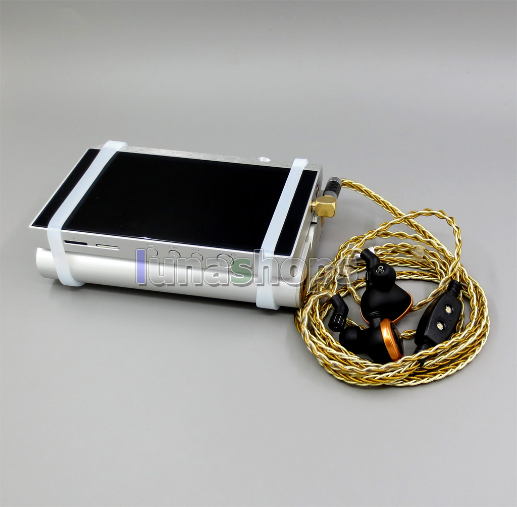 3.5mm 2.5mm 4.4mm Pure Silver+Gold Plated Mixed Headphone Cable For AKR03 Roxxane JH24 Layla Angie AK70 AK380 KANN