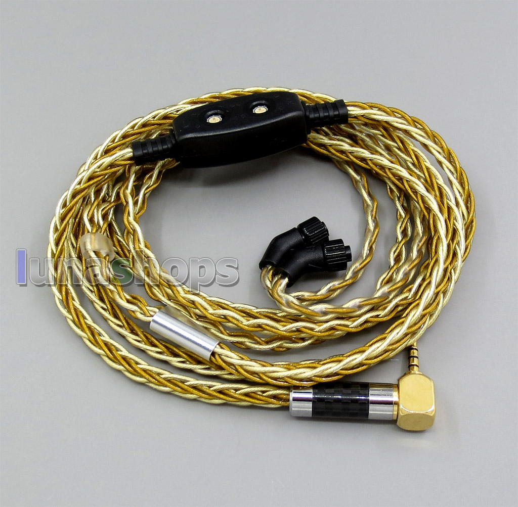 3.5mm 2.5mm 4.4mm Pure Silver+Gold Plated Mixed Headphone Cable For AKR03 Roxxane JH24 Layla Angie AK70 AK380 KANN