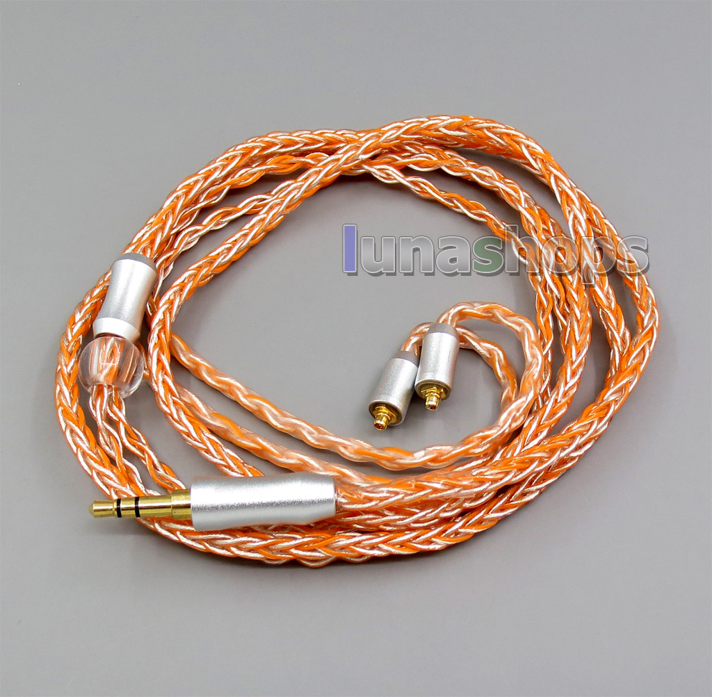 JML Eco 8 Cores OCC Silver Plated Mixed Headphone Cable For Shure se535 se846 se215 se315 se425 MMCX