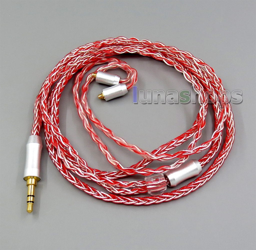 JML Eco 8 Cores OCC Silver Plated Mixed Headphone Cable For Shure se535 se846 se215 se315 se425 MMCX