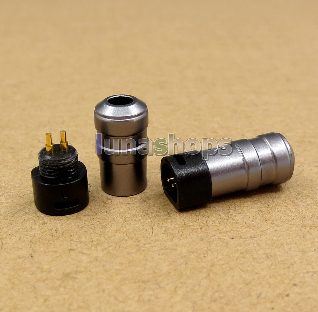 Metal Shell Earphone Pins Plug For DIY Custom Sennhneiser IE8 IE80 IEM Cable