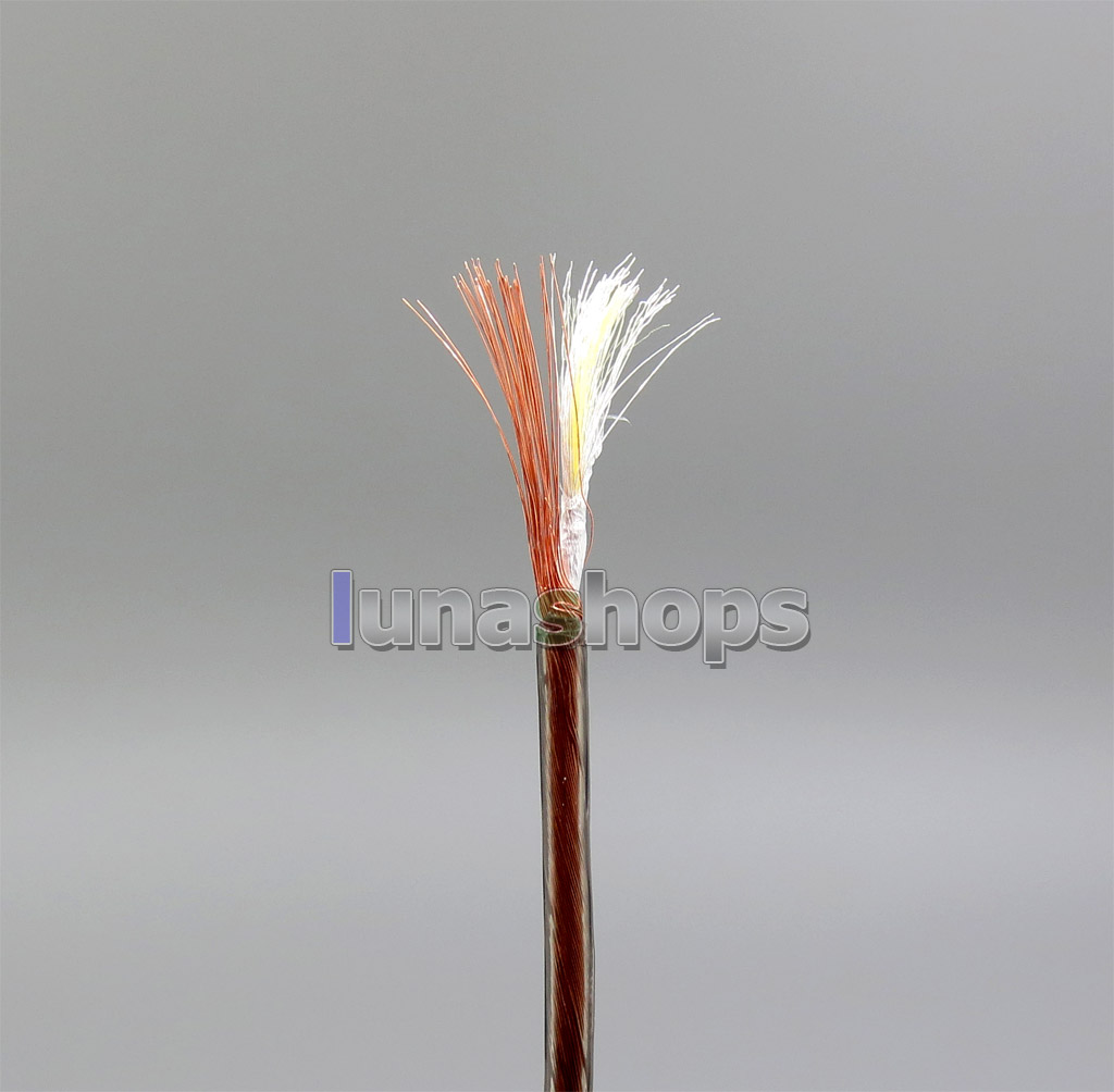 50m OFC Copper Shielding Signal 45*0.05mm Shielding+50*0.05mm Pure Silver TPU Wire Cable Dia:1.5mm For DIY 