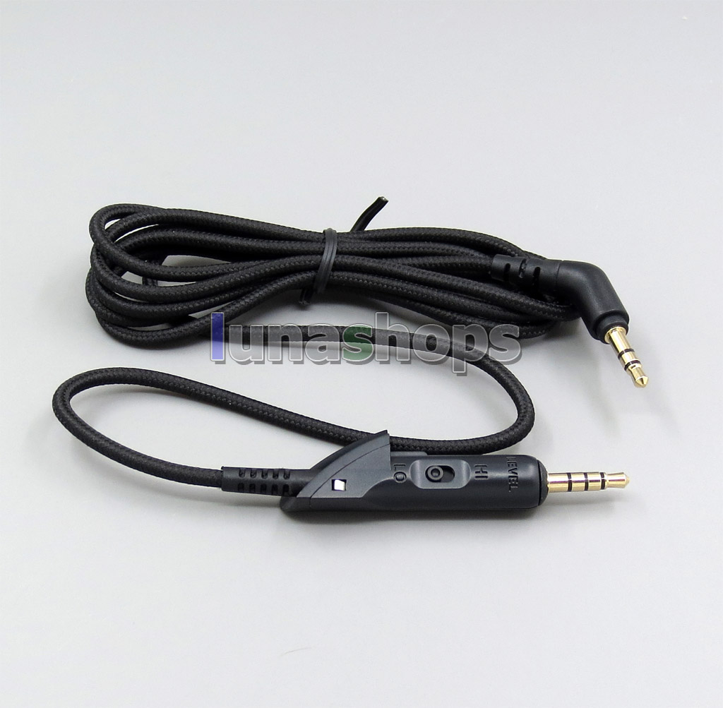 3.5mm Weave Cloth Headphone Earphone Cable For QC2 QC15 QC35 Headphone