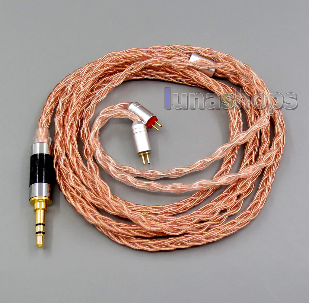 Copper 8 core 2.5mm 3.5mm 4.4mm Balanced MMCX Pure Silver Plated OCC Earphone Cable For 0.78mm W4r UM3X Custom 5 12 BA