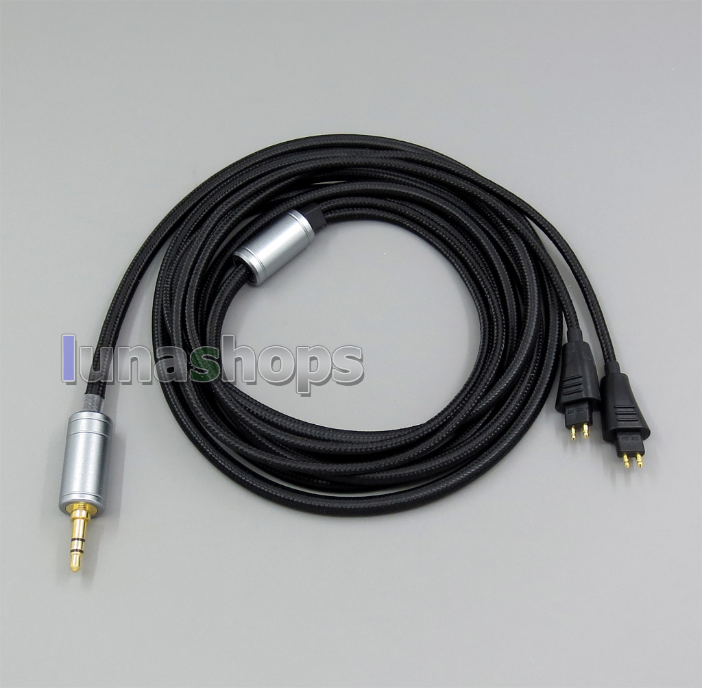 3.5mm Weave Cloth OD 5mm OCC Pure Silver Plated Headphone Cable For FOSTEX TH900 MKII MK2