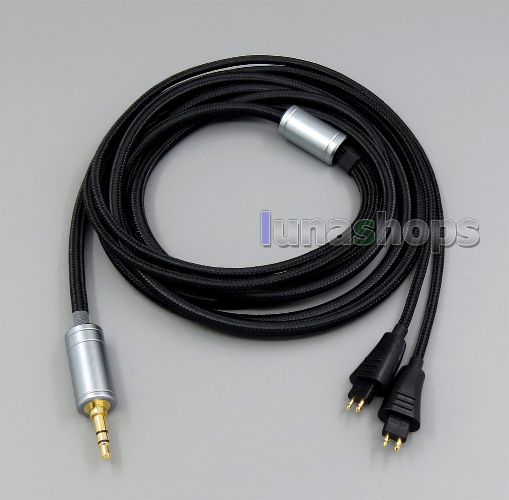 3.5mm Weave Cloth OD 5mm OCC Pure Silver Plated Headphone Cable For FOSTEX TH900 MKII MK2