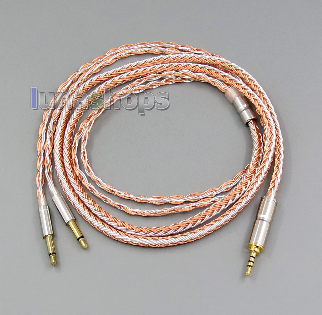 16 Cores OCC + Pure Silver Plated Cable for Final Audio vi Iriver AK T1P Denon AH-D600 D7100 Velodyne vTrue