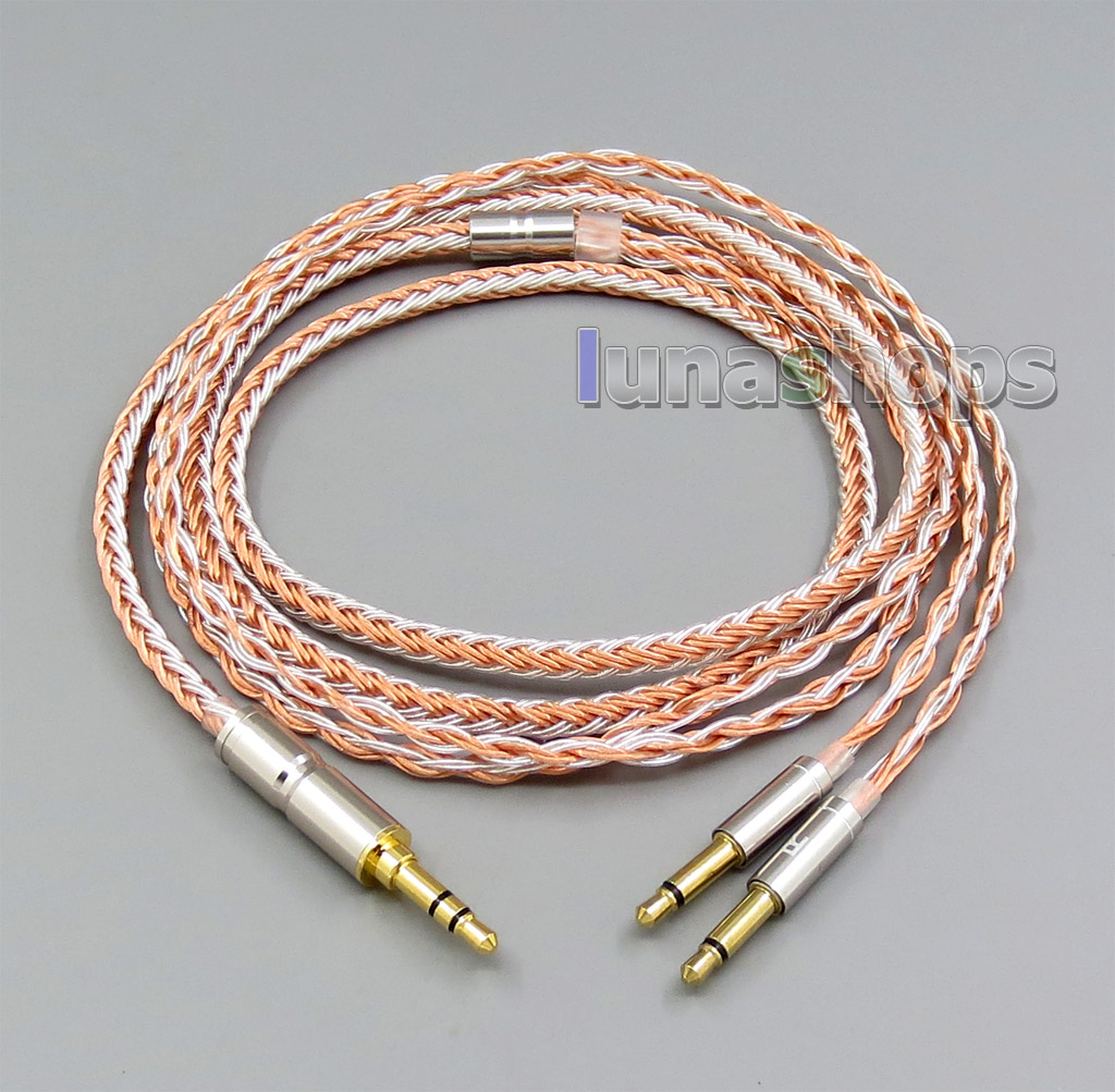 16 Cores OCC + Pure Silver Plated Cable for Final Audio vi Iriver AK T1P Denon AH-D600 D7100 Velodyne vTrue