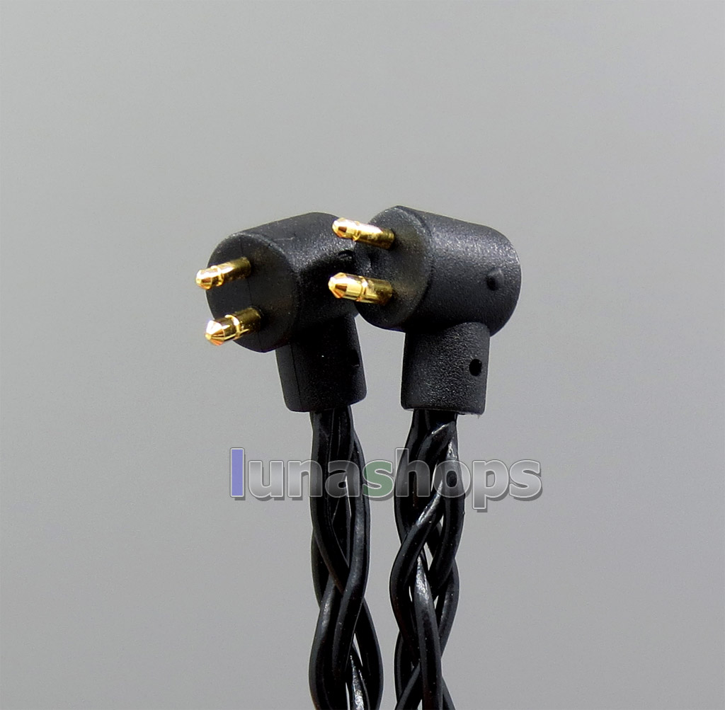 Black 8 core 2.5mm 4.4mm Balanced MMCX Pure OCC Earphone Cable For Etymotic ER4B ER4PT ER4S ER6I ER4