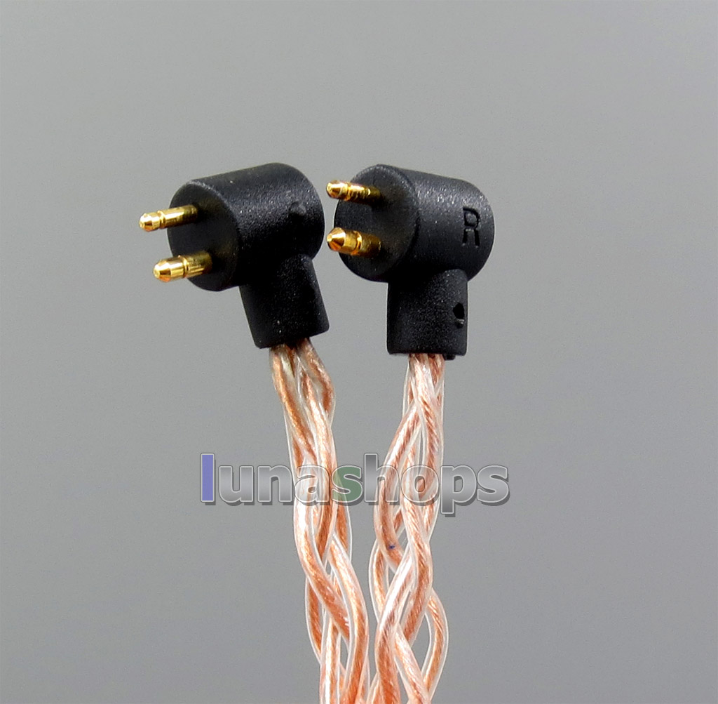 8 core 2.5mm 4.4mm Balanced MMCX Pure OCC Copper Earphone Cable For Etymotic ER4B ER4PT ER4S ER6I ER4