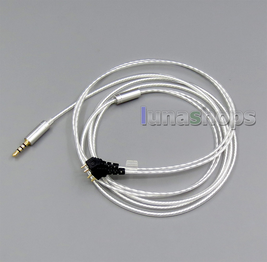 3.5mm 2.5mm Balanced Pure Silver Plated Earphone Cable For Etymotic ER4B ER4PT ER4S ER6I ER4