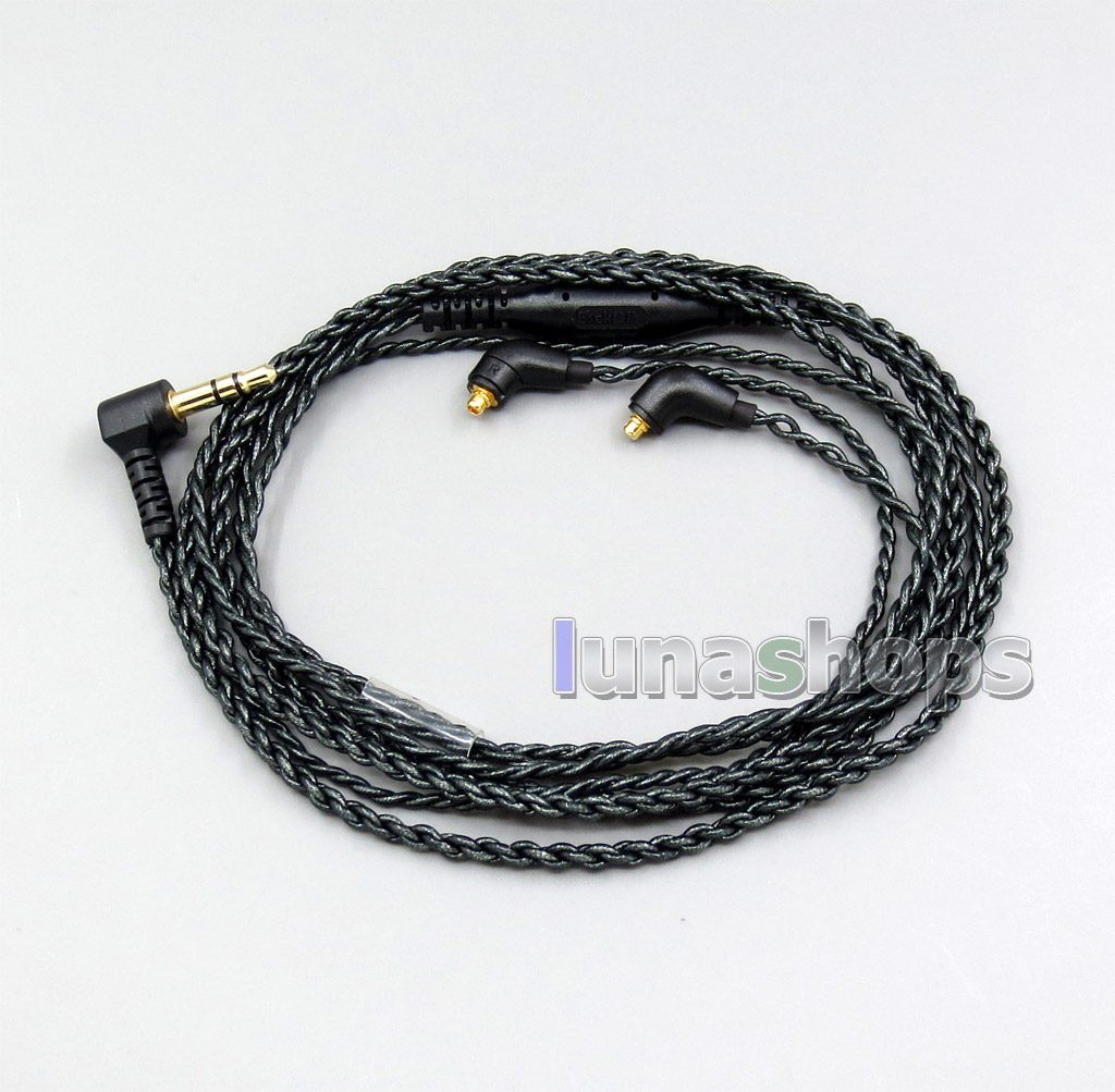 45ohm 3.5mm 2.5mm Balanced Silver Foiled Earphone Cable For Etymotic ER4 XR SR ER4SR ER4XR