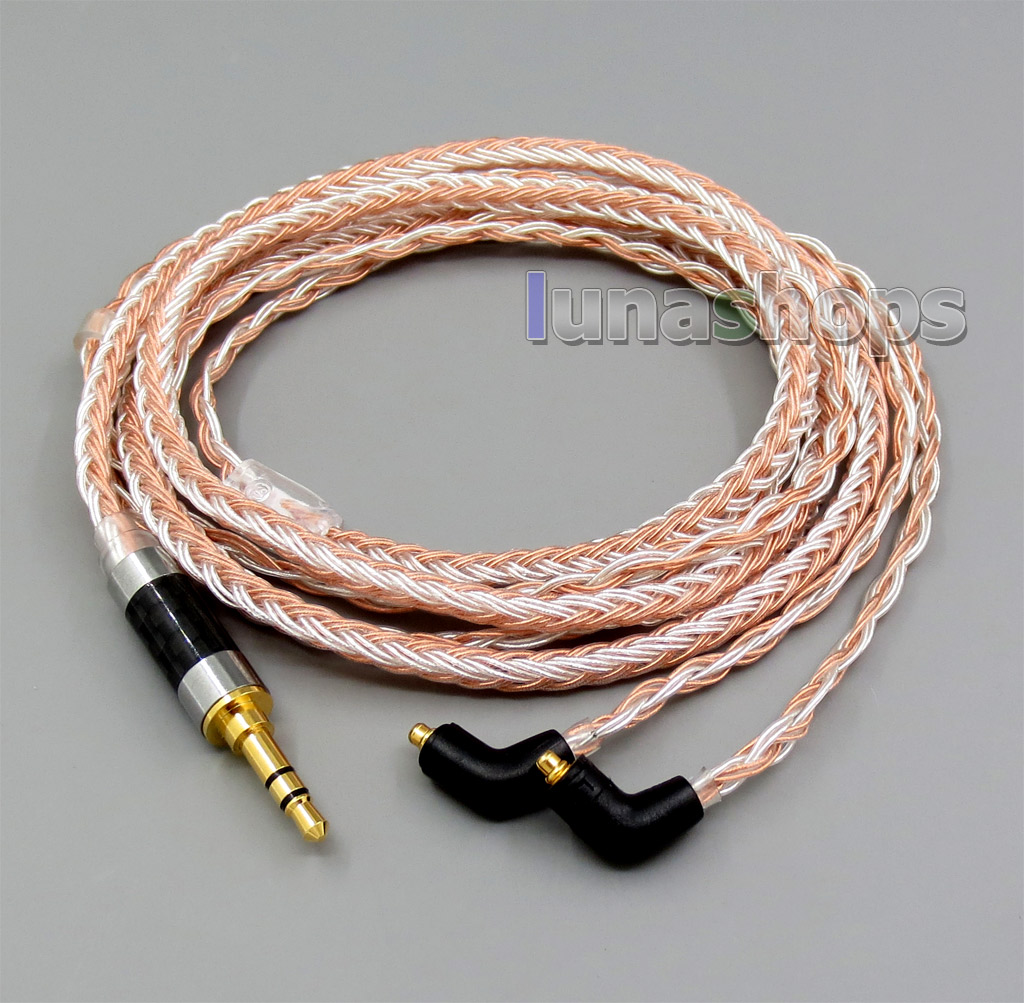3.5mm 16 Cores OCC Silver Plated Mixed Headphone Cable For Etymotic ER4 XR SR ER4SR ER4XR