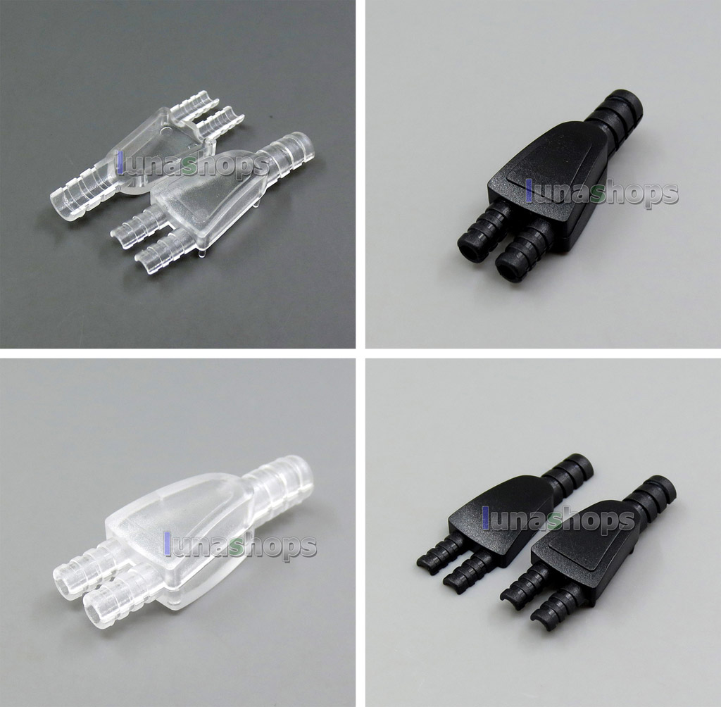 Full PC Headphone Cable Audio Y Splitter Adapter For JH24 Rosie DIY Custom Cable Dia:4mm/2mm